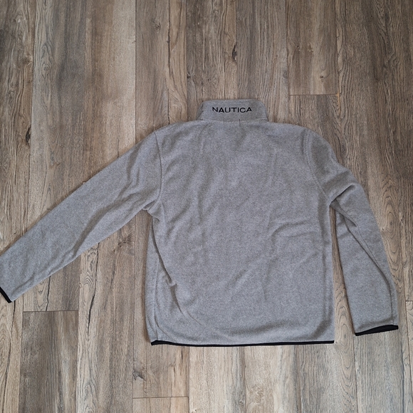 Grey Nautica Quarter Zip Sweater - Picture 5 of 7